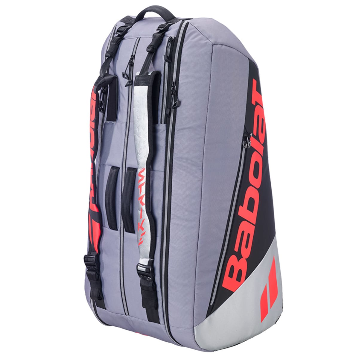 Babolat Pure Strike 9 Pack Bag Carbon Grey Neon Red