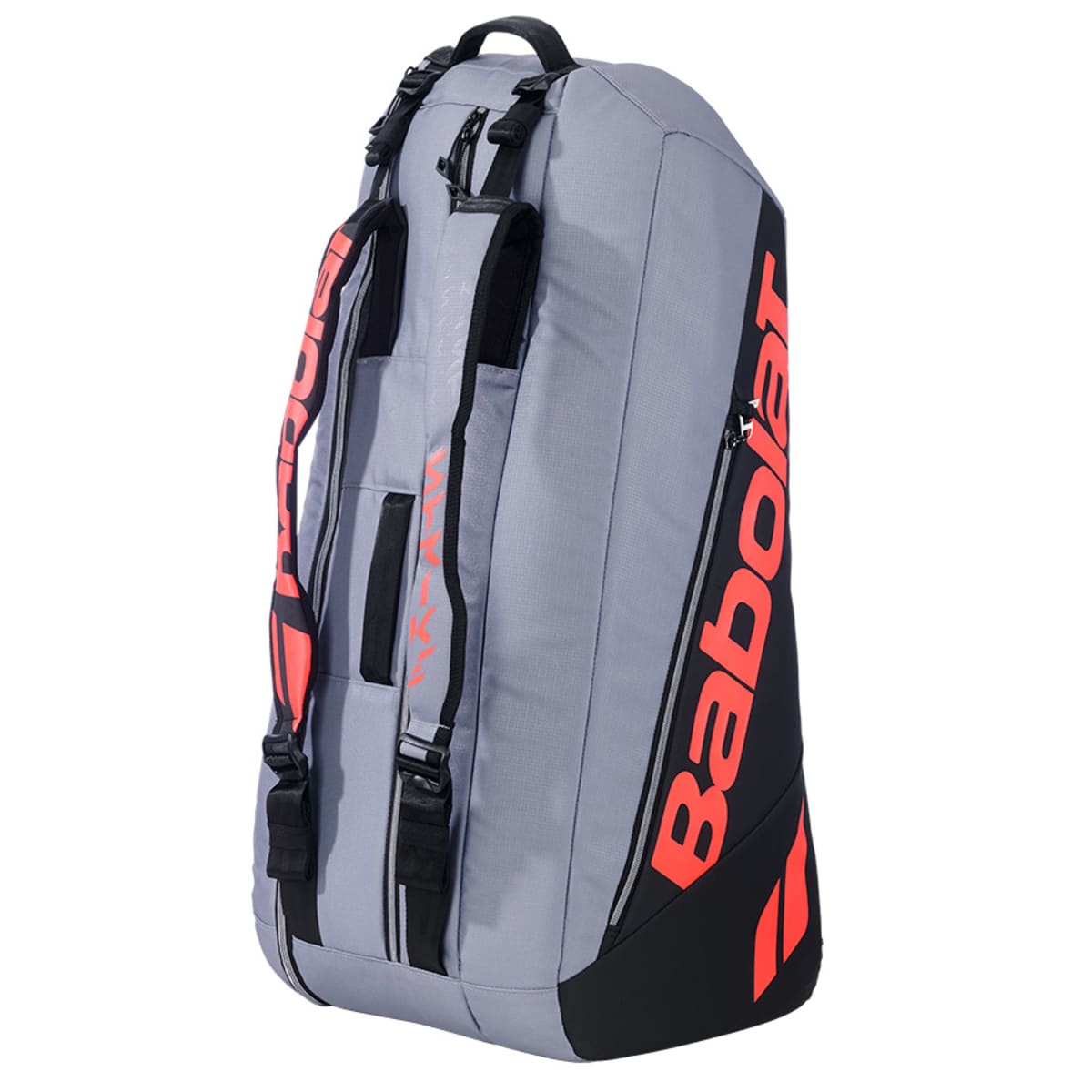 Babolat Pure Strike 6 Pack Bag Carbon Grey Neon Red